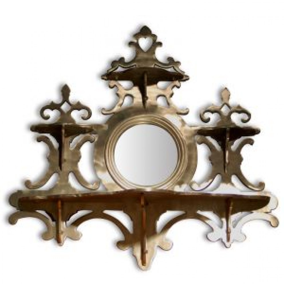 Designer's Atelier Home Accessories Collection | Aluminium Wall Scone Mirror | Interior Designers
